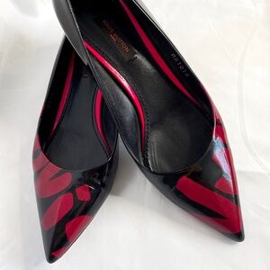 Louis Vuitton x Stephen Sprouse Black and Pink Graffiti Kitten Heels